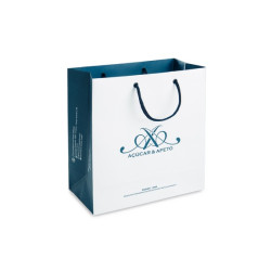 225 - Sacola de Papel Offset Personalizada de 26x24x11cm 