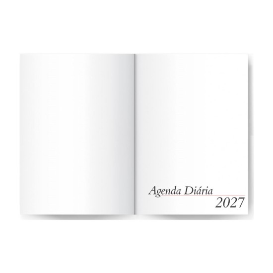 Agenda Diária 2027 Metalizada S 14,5x20cm Personalizada