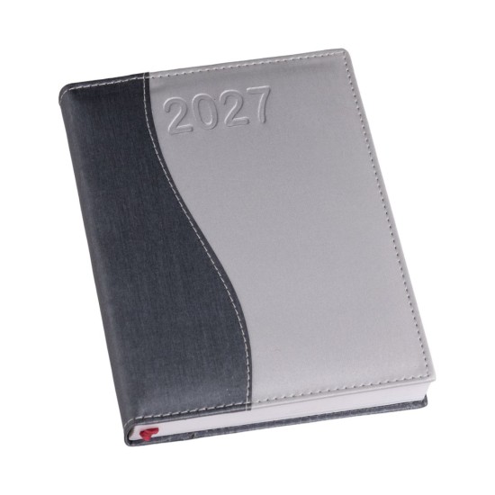 Agenda Diária 2027 Metalizada S 14,5x20cm Personalizada