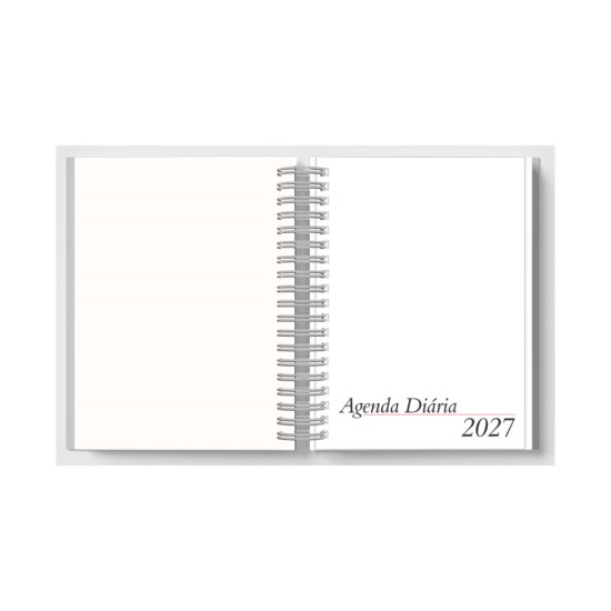 Agenda Diária 2027 Wire-o Capa Prime Personalizada