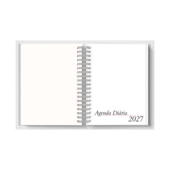 Agenda Diária 2027 Wire-o Premium Faixa Personalizada