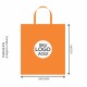 Sacola Plástica Alça Fita Personalizada 32x33cm x 0,14