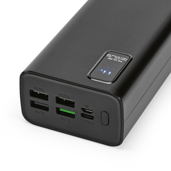 Bateria Portátil em ABS 100% Reciclado (30.000 mAh) Gurdon Promocional 97170