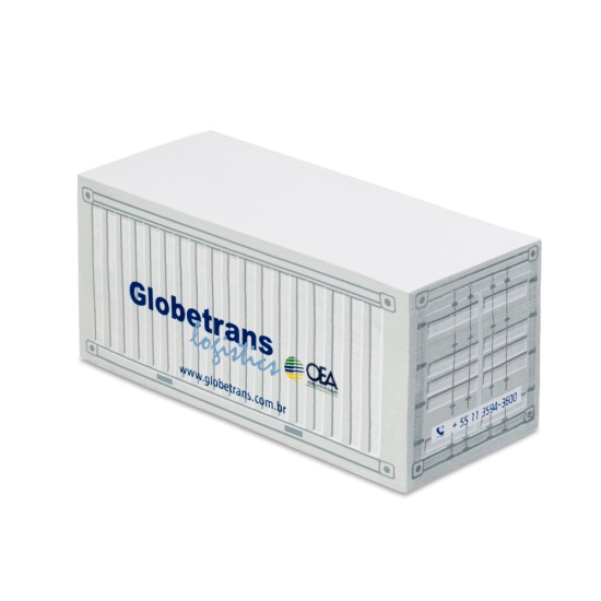 Bloco de Anotação Container Grande 14,5x6x6,5cm Personalizado