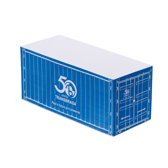 Bloco de Anotação Container Grande 14,5x6x6,5cm Personalizado