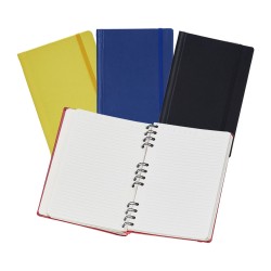 Caderneta Emborrachada 21x14cm com Wire-o Personalizada 14870