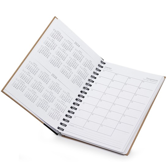 Caderno Capa Kraft 23,7x17,9cm Personalizado 15091