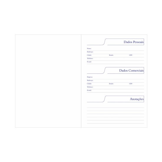 Caderno de Negócios Pequeno 15x21cm Personalizado