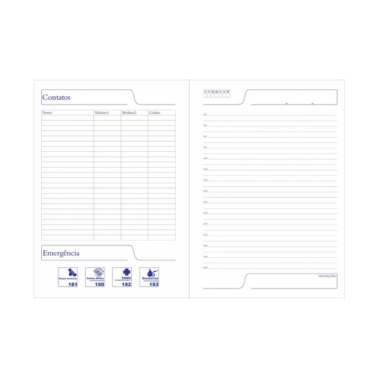 Caderno de Negócios Pequeno 15x21cm Personalizado