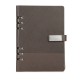 Caderno Fichário 23,2x17,9x2,8cm Couro Sintético Personalizado 19140