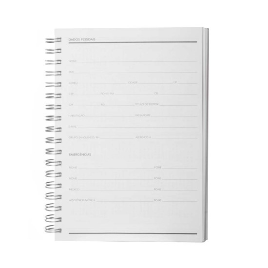 Caderno Planner 24x18,5cm Capa PU Personalizada CAD437