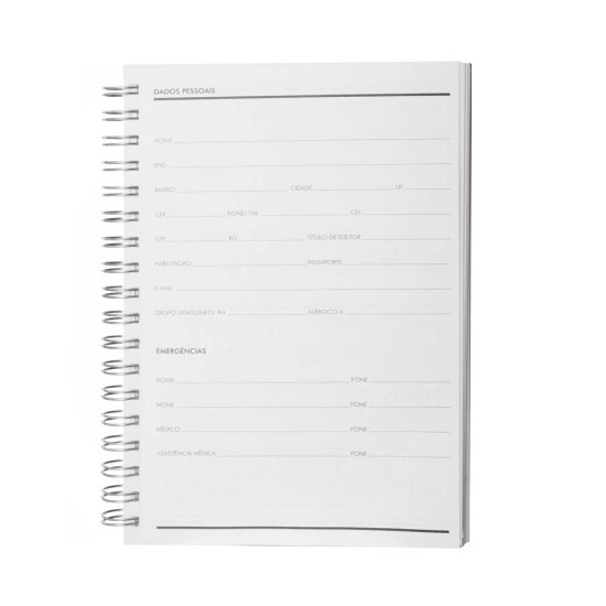 Caderno Planner 24x18,5cm Capa PU Personalizada CAD437