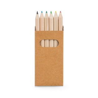 CAIXA COM 6 MINI LÁPIS DE COR BIRD PERSONALIZADA 51750