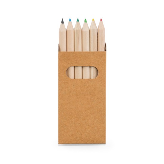 CAIXA COM 6 MINI LÁPIS DE COR BIRD PERSONALIZADA 51750