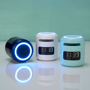 Caixa de Som Multimídia com Relógio Personalizada 04064