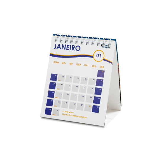 Calendário Corporativo Exclusivo para Empresas 10x12cm (10 folhas) Personalizado
