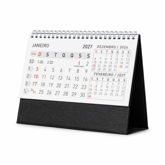 Calendário de Mesa 2027 Personalizado 14950G