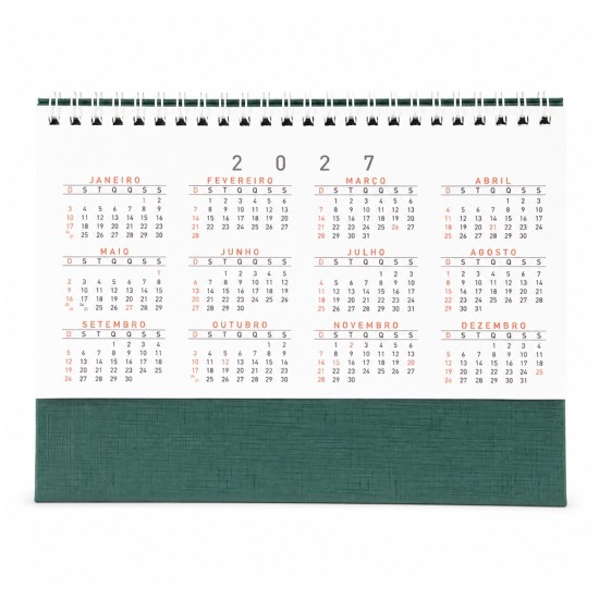 Calendário de Mesa 2027 Personalizado 14950G
