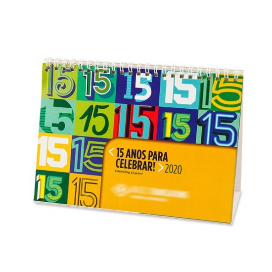 Calendário de Mesa 20x14cm Personalizado