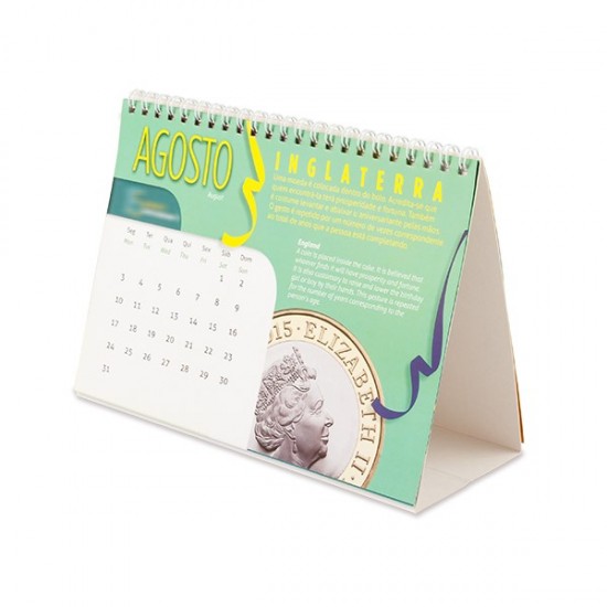 Calendário de Mesa 20x14cm Personalizado