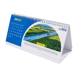 Calendário de Mesa 28x13cm (13 folhas) Personalizado