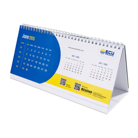 Calendário de Mesa 28x13cm (13 folhas) Personalizado