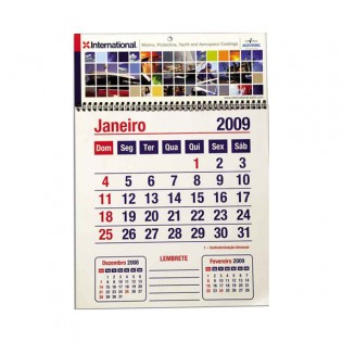 Calendário de Parede 30x45cm Personalizado