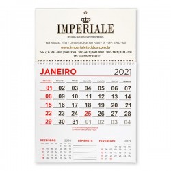 Calendário de Parede 30x46cm Personalizado