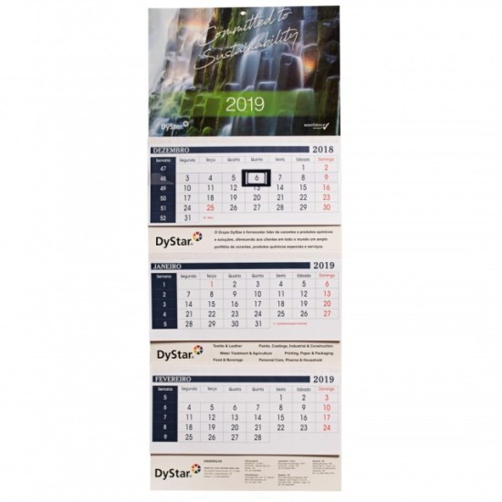 Calendário de Parede Logística e Comércio Exterior Personalizado