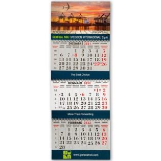 Calendário de Parede Wire-O para Logística Personalizado