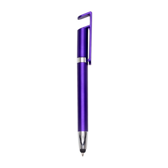 Caneta Plástica Touch com Suporte Personalizada 14968