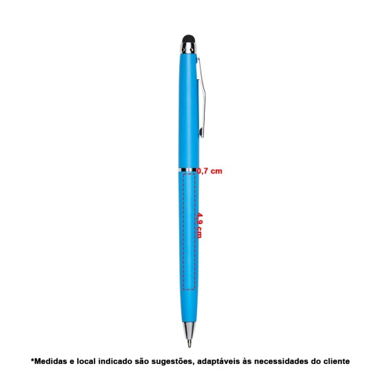 Caneta Plástica Touch Personalizada 05091