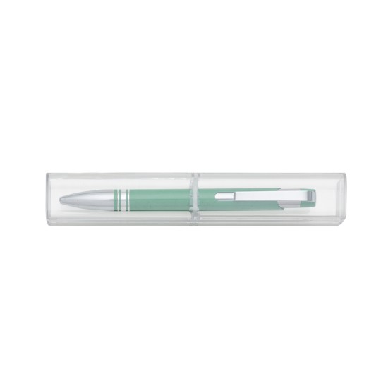 Caneta Semimetal com Tubo Personalizada 12653