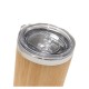Copo de Viagem Aço inox e Bambu Lycka Personalizado 94761 