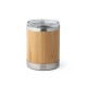 Copo de Viagem Aço inox e Bambu Lycka Personalizado 94761 