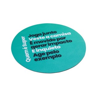 Mouse Pad Redondo em Neoprene Personalizado