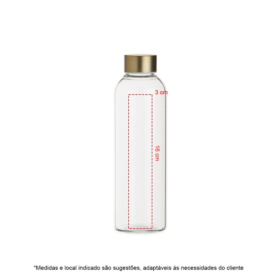 Garrafa de Vidro 650ml Promocional 05075