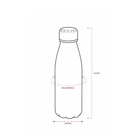 Garrafa em Alumínio 550ml Personalizada 09186