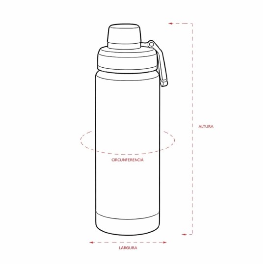 Garrafa Térmica 600ml Personalizada 09182