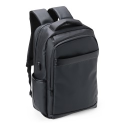 Mochila Couro Sintético USB 36 Litros Personalizada 08172