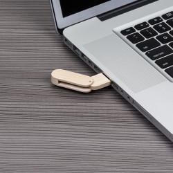 Pen Drive Bambu Giratório 4GB Personalizado 00033