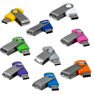 Pen Drive Giratório Metálico 4GB/8GB 016 Personalizado