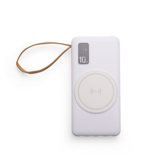 Power Bank 10.000mAh com Carregamento Indução ou Cabo Personalizado 09145