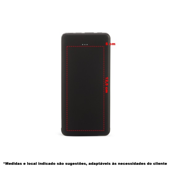 Power Bank 10.000mAh com Indicador LED Personalizado 06005