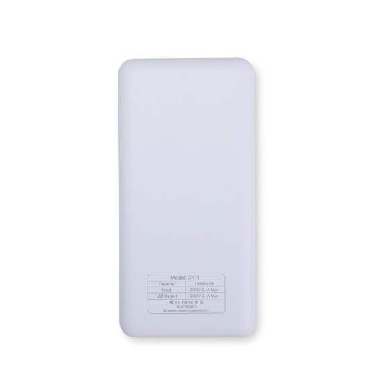 Power Bank 10.000mAh com Indicador LED Personalizado 08188