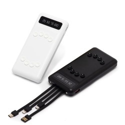 Power Bank 10.000mAh com Lanterna e Multissaídas Promocional 08009