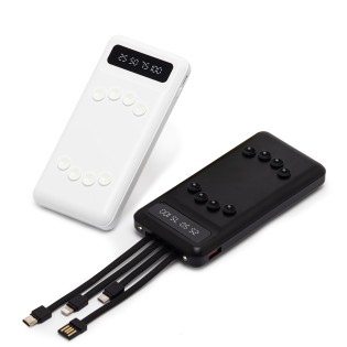 Power Bank 10.000mAh com Lanterna e Multissaídas Promocional 08009