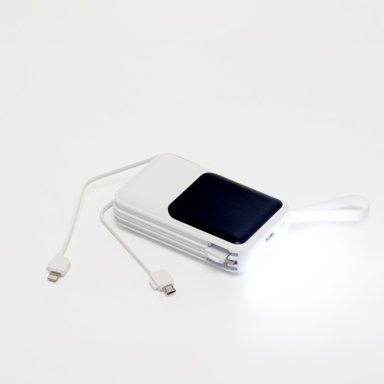 Power Bank 10.000mAh com Lanterna e Multissaídas 08011