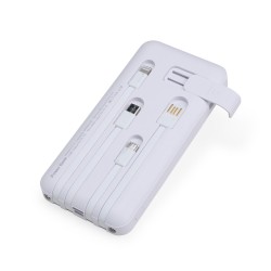 Power Bank 10.000mAh com Lanterna e Multissaídas Personalizado 08219