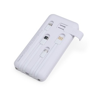 Power Bank 10.000mAh com Lanterna e Multissaídas Personalizado 08219